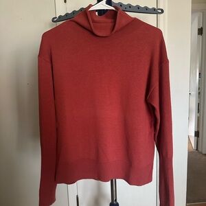 Wilfred Terracotta Red Turtleneck Sweater